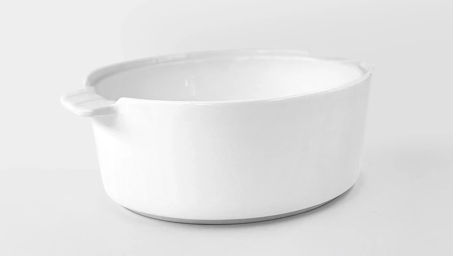 Round ceramic baking dish 10