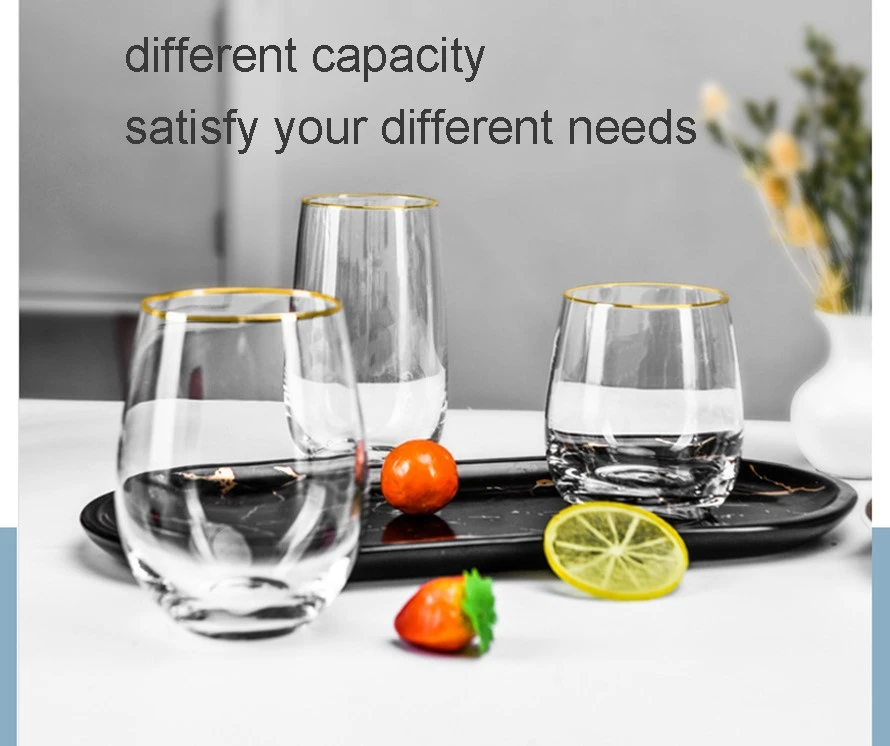 gold rimmed glassware set-----2
