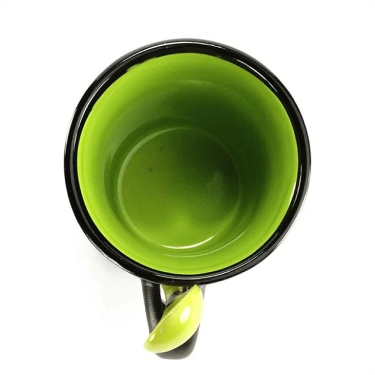 Ceramic coffee mug and spoon 6
