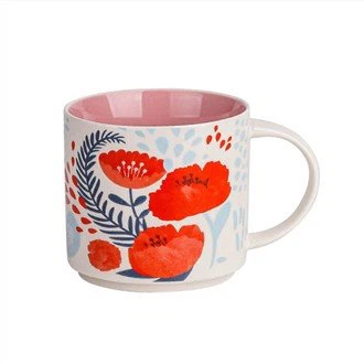 12 OZ Harmaa pinottavat kahvimukit