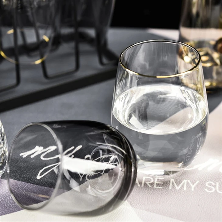 Gold Rimmed Glassware Set