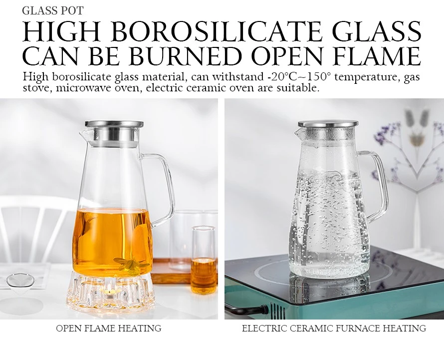 clear glass teapot---- 2