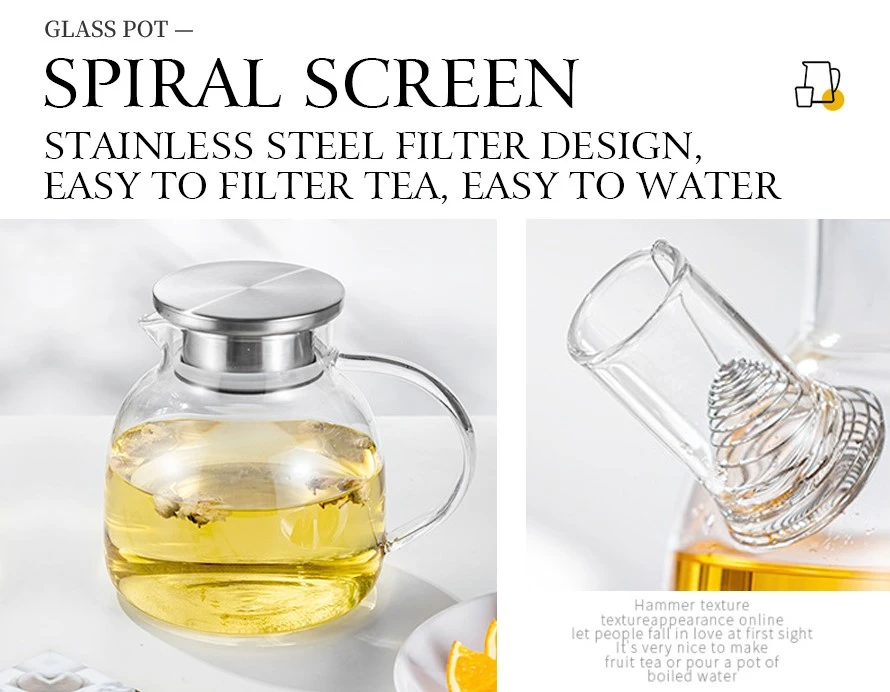 clear glass teapot---- 5