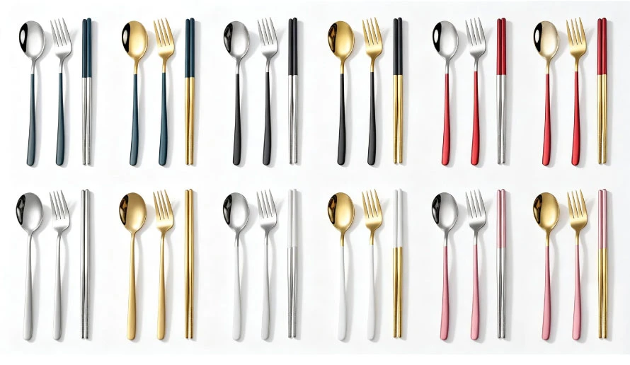 stainless steel travel cutlery set 7
